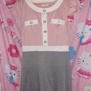 Pink Retro Teacher / Secretary Dress (M/L)